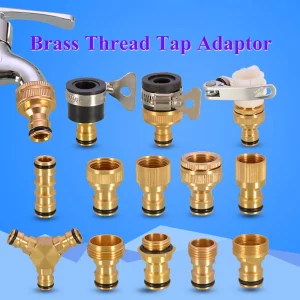 Garden Hose Pipe Connector Brass Fitting Water Tap Faucet Adapter Kitchen Sink