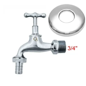 CHROME GARDEN TAP HIGH QUALITY + garden hose plug