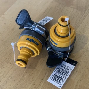 2x Hozelock 2177 Round Tap Connector 20-24mm Mixer Tap Hose Adapter